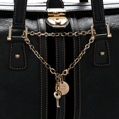 Gucci Guccissima Large Treasure Boston Navy 8 of 10