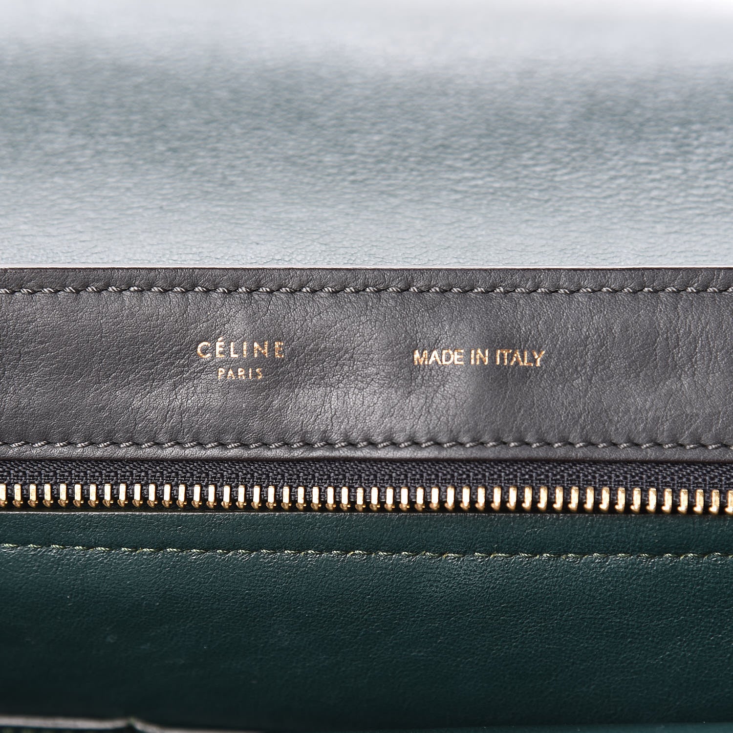 Celine Smooth Calfskin Suede Medium Tri-Color Trapeze Green Burgundy 6 of 15
