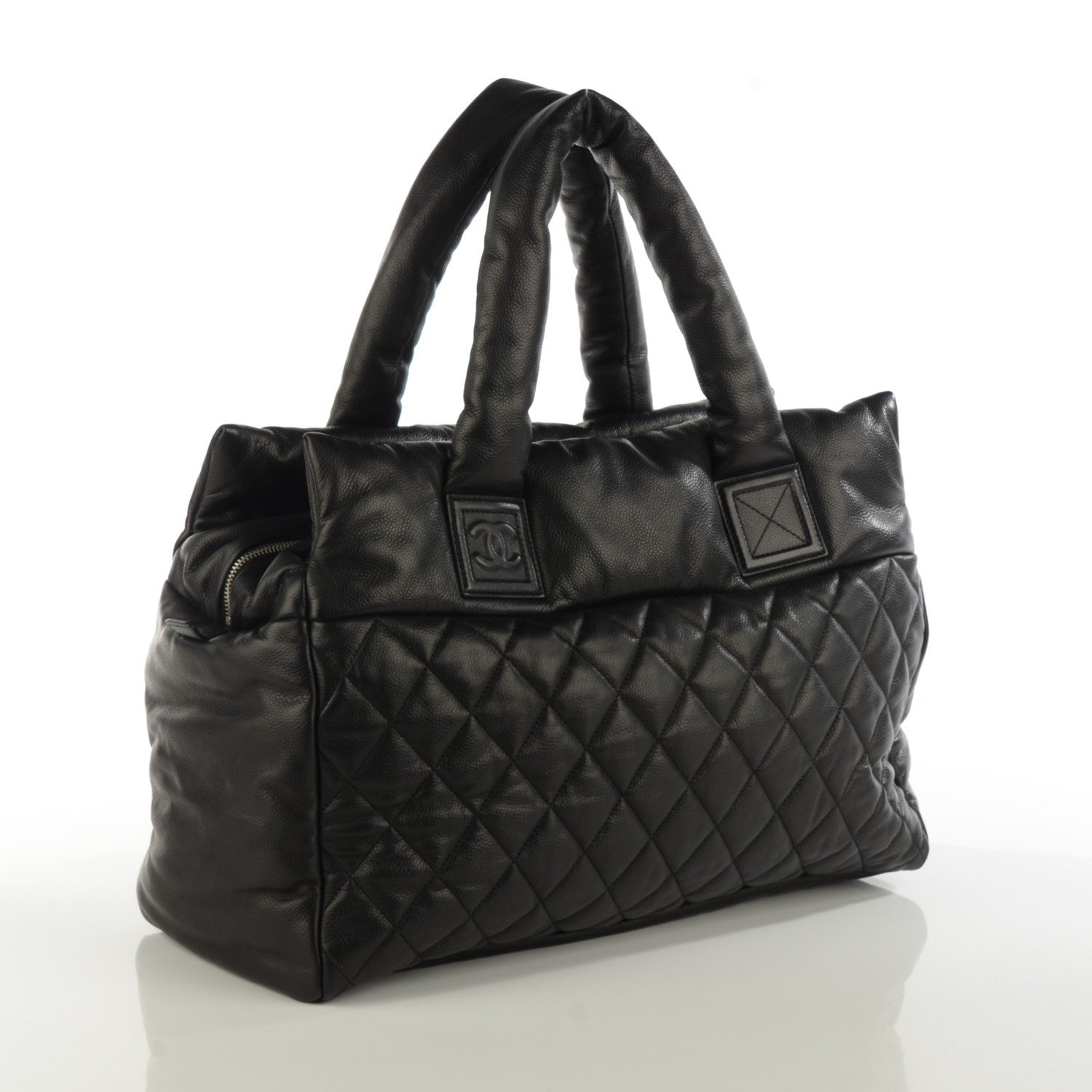 Chanel Caviar Quilted Large Coco Cocoon Tote Black 3 of 7