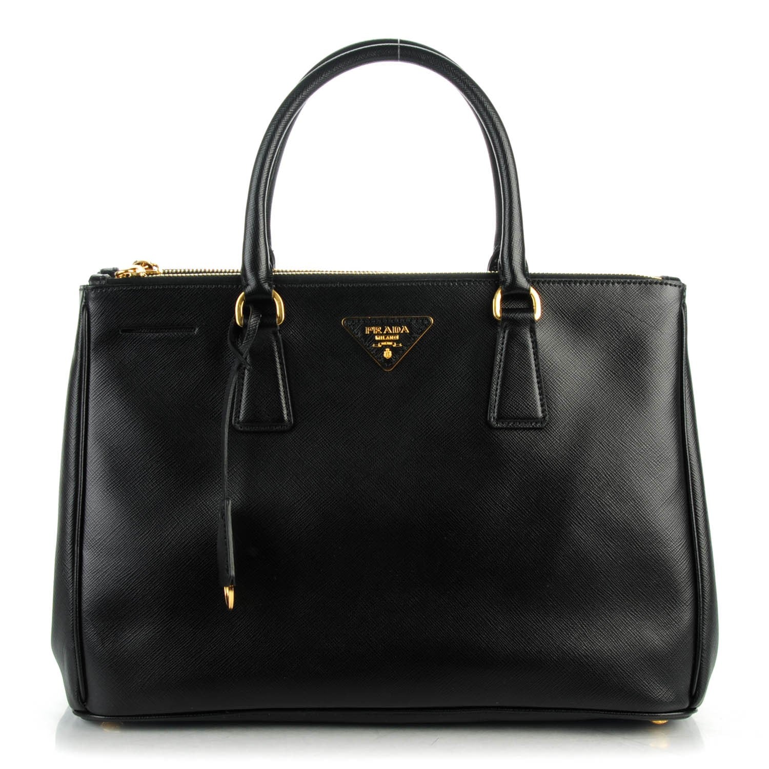 Prada Saffiano Medium Galleria Double Zip Tote Black 1 of 8