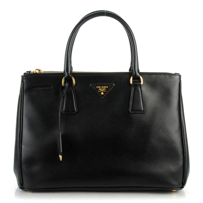 Prada Saffiano Medium Galleria Double Zip Tote Black 1 of 8