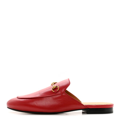 Gucci Malaga Kid Womens Princetown Slippers 40 Hibiscus Red 1 of 9