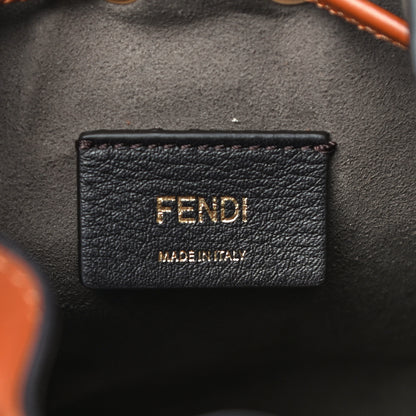 Fendi Vitello King F is Fendi Logo Embossed Mini Mon Tresor Bucket Bag Cuoio 6 of 10