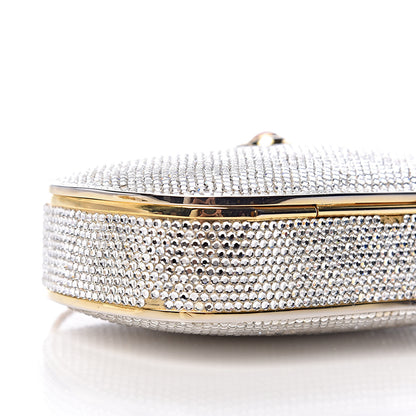 Judith Leiber Swarovski Crystal Minaudiere Clutch Gold 8 of 13