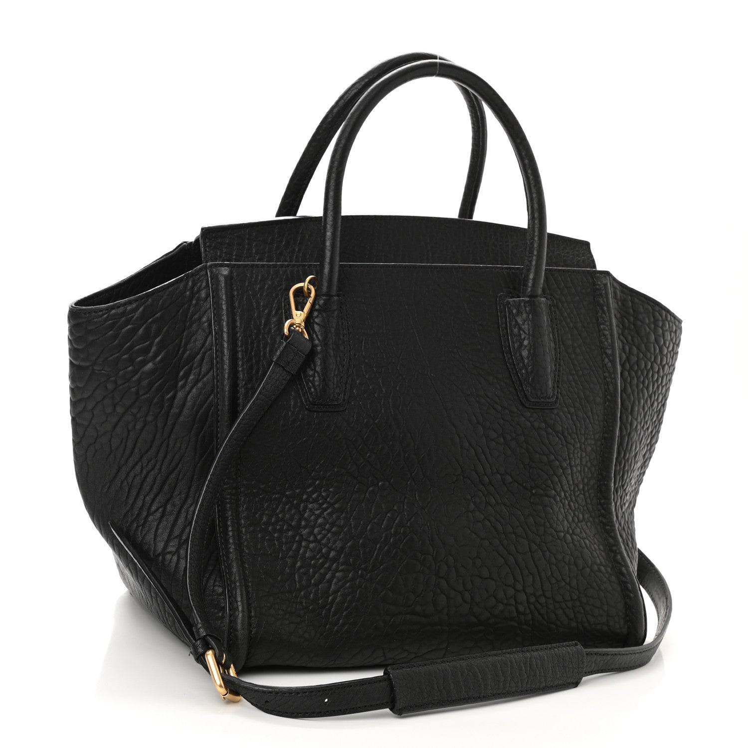 MCM Calfskin Small Kathy Tote Black 3 of 13
