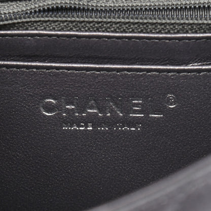 Chanel Metallic Goatskin Quilted Mini Square Flap Charcoal Grey 5 of 8