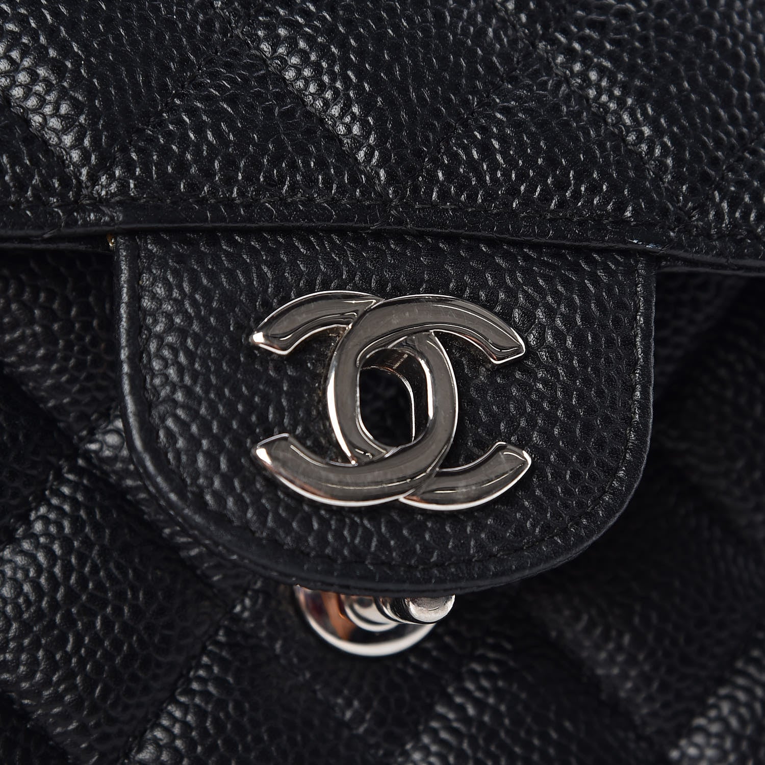 Chanel Caviar Quilted Medium Double Flap Black 20 of 23