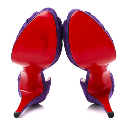 Christian Louboutin Suede Greissimo 120 Pumps 39 Purple 5 of 8