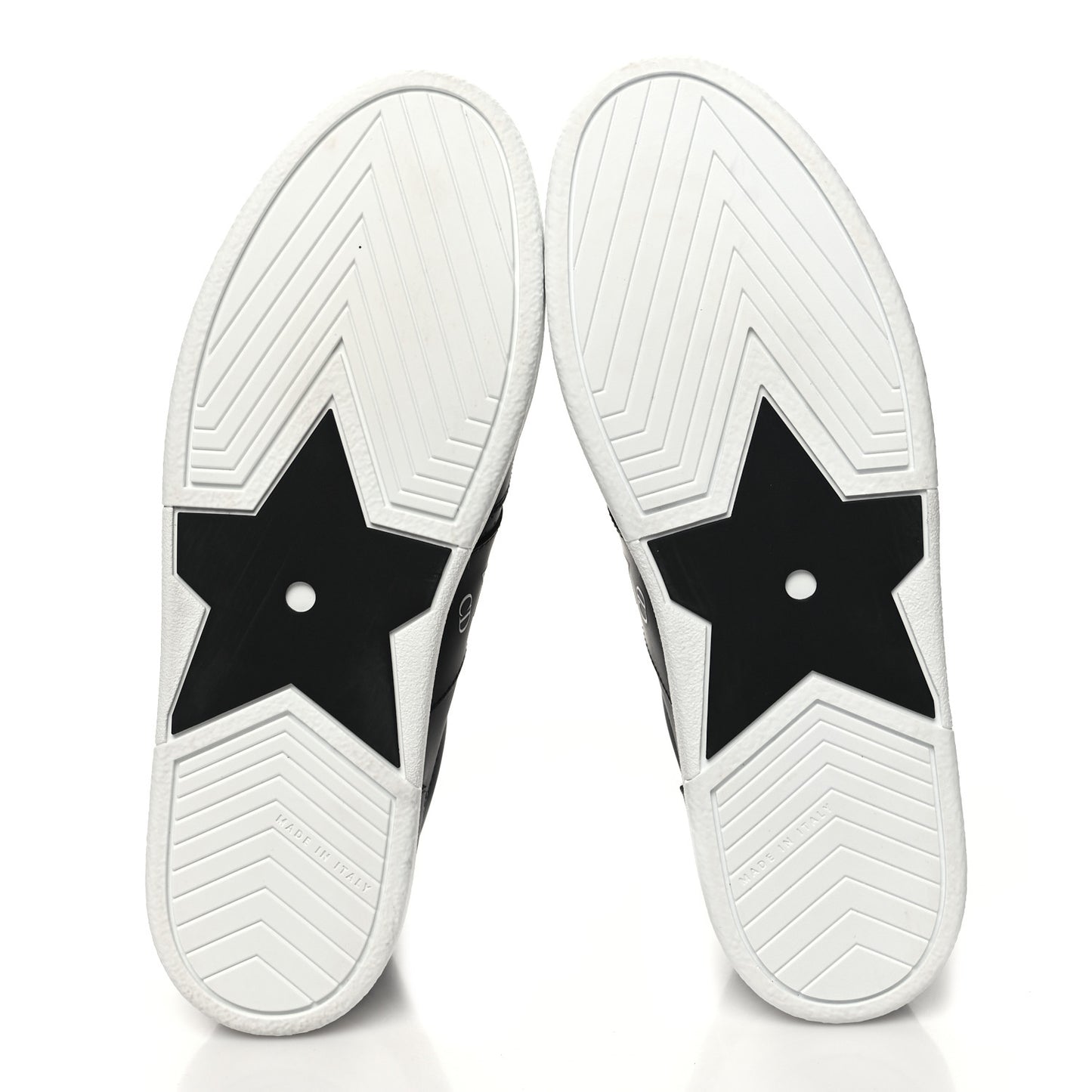 Calfskin Dior Star Low Top Sneakers 39 Black