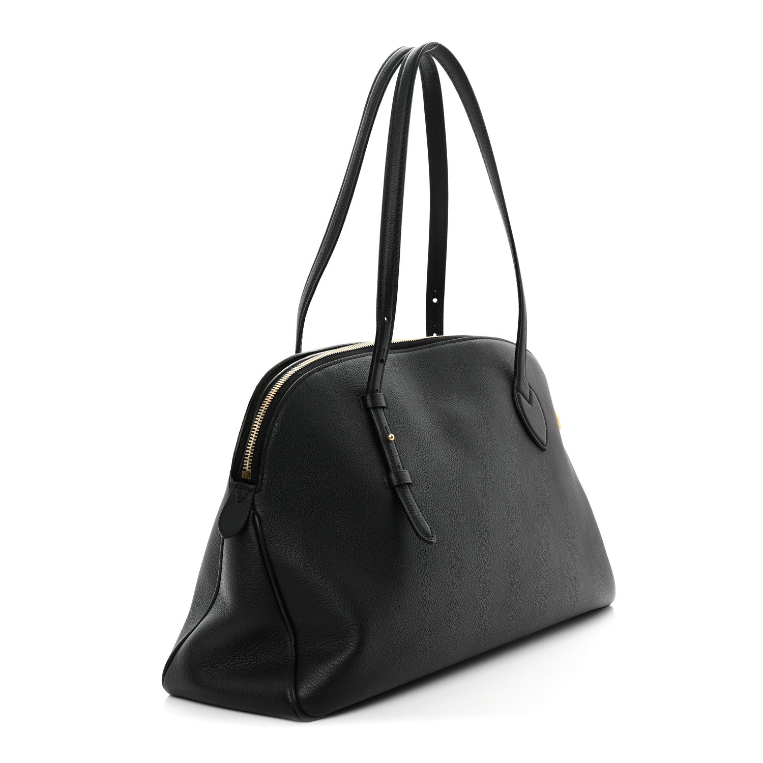 Louis Vuitton Grained Calfskin Low Key Duffle Tote Black 3 of 9
