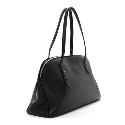 Louis Vuitton Grained Calfskin Low Key Duffle Tote Black 3 of 9
