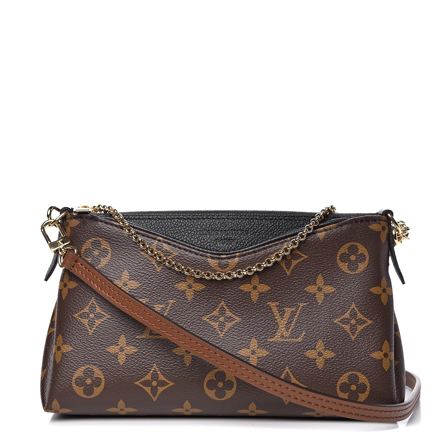 Louis Vuitton Monogram Pallas Clutch Black 1 of 10