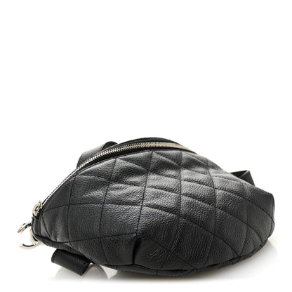 Chanel Grained Calfskin Quilted Waist Belt Bag Black 4 of 10