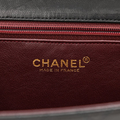 Chanel Lambskin Quilted Medium Single Flap Black 6 of 9