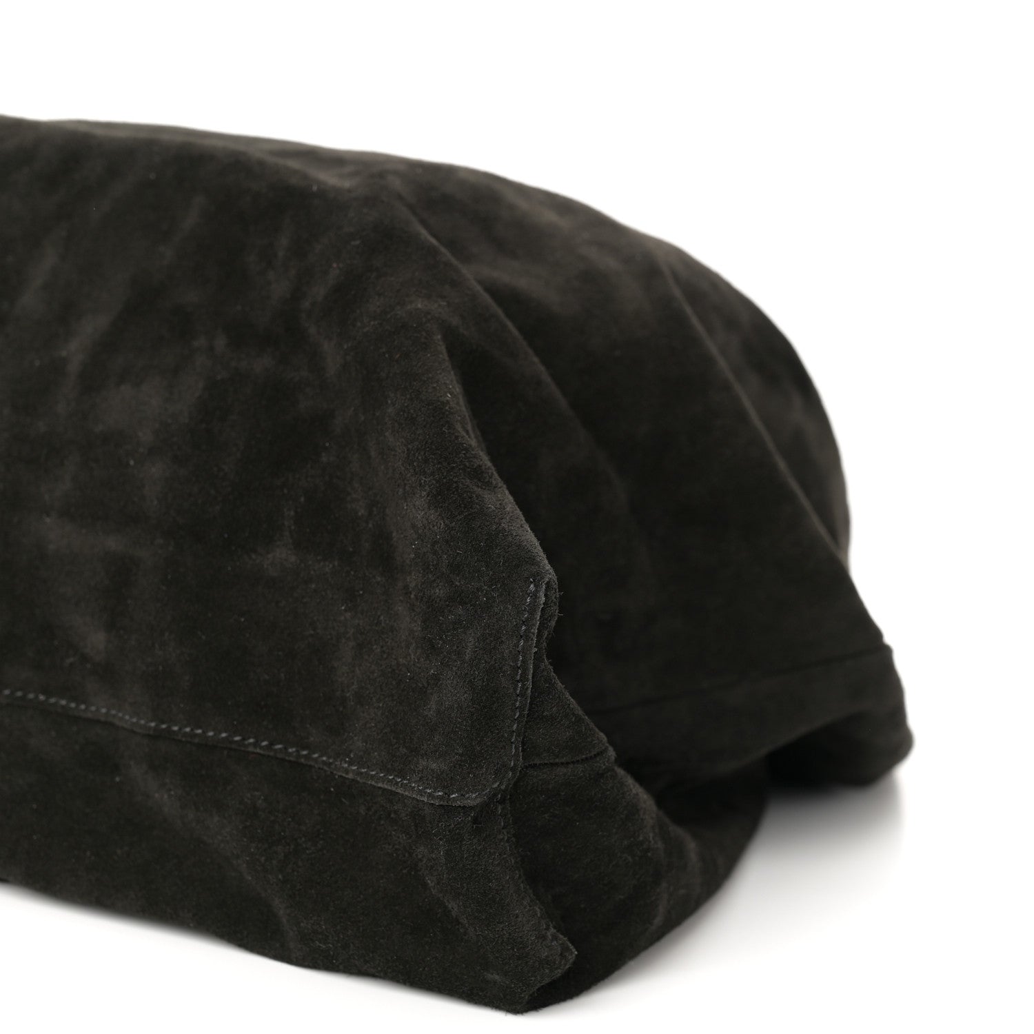 The Row Suede Bindle Bag Black 9 of 9