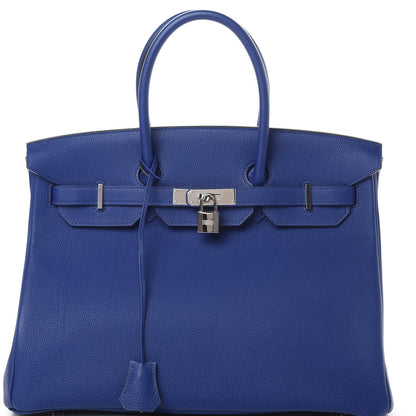 Hermes Togo Birkin 35 Bleu Electrique 8 of 12