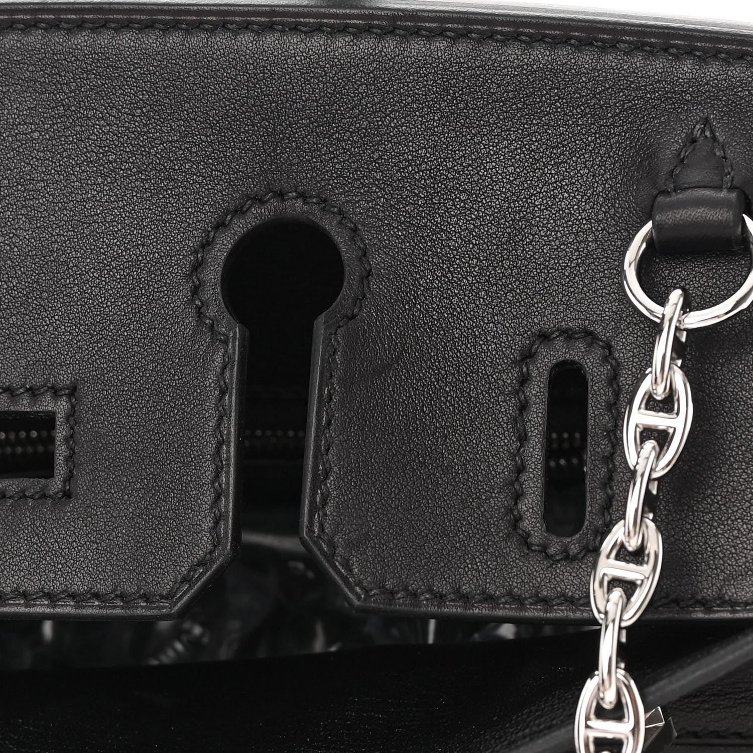 Hermes Veau Volupto Rock Birkin 25 Black 13 of 14