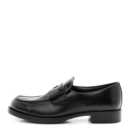 Prada Spazzolato Loafers 38.5 Black 1 of 10
