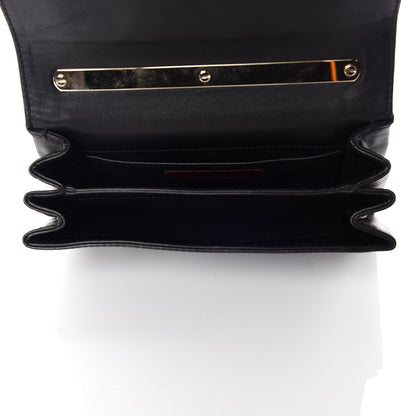 Valentino Garavani Nappa Bow Flap Shoulder Bag Black 7 of 12