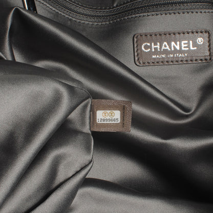Chanel Vinyl Graphic Edge Tote Black 7 of 7