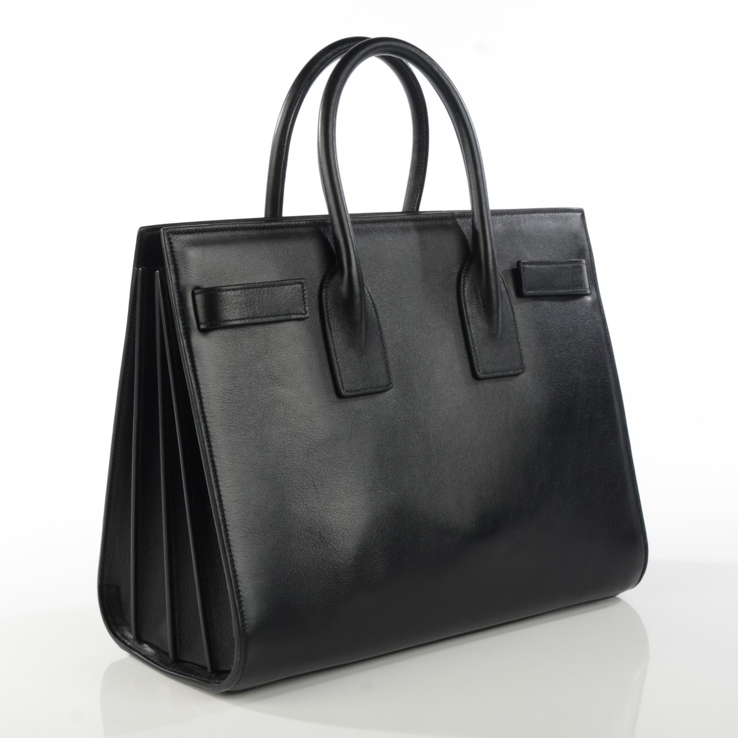 Calfskin Small Sac De Jour Black
