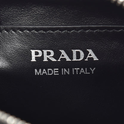 Prada Soft Calfskin Diagramme Crossbody Bag Black 6 of 6