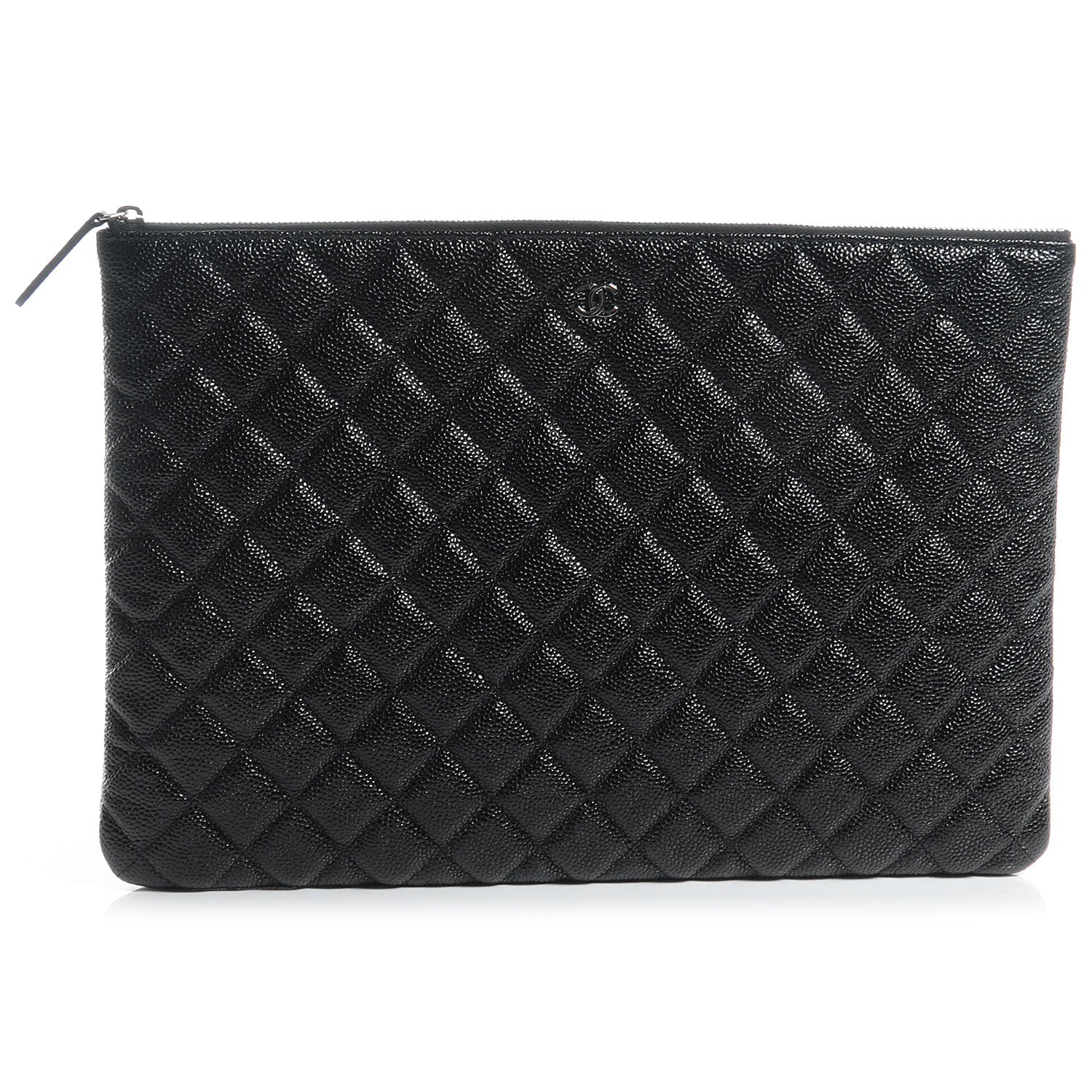 Chanel Caviar Quilted Documents Holder Portfolio Black 1 of 7