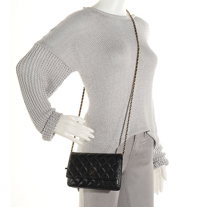 Chanel Caviar Quilted Wallet On Chain WOC Black 2 of 8