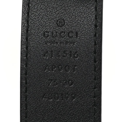 Gucci Calfskin Double G 30mm Belt 75 30 Black 3 of 4
