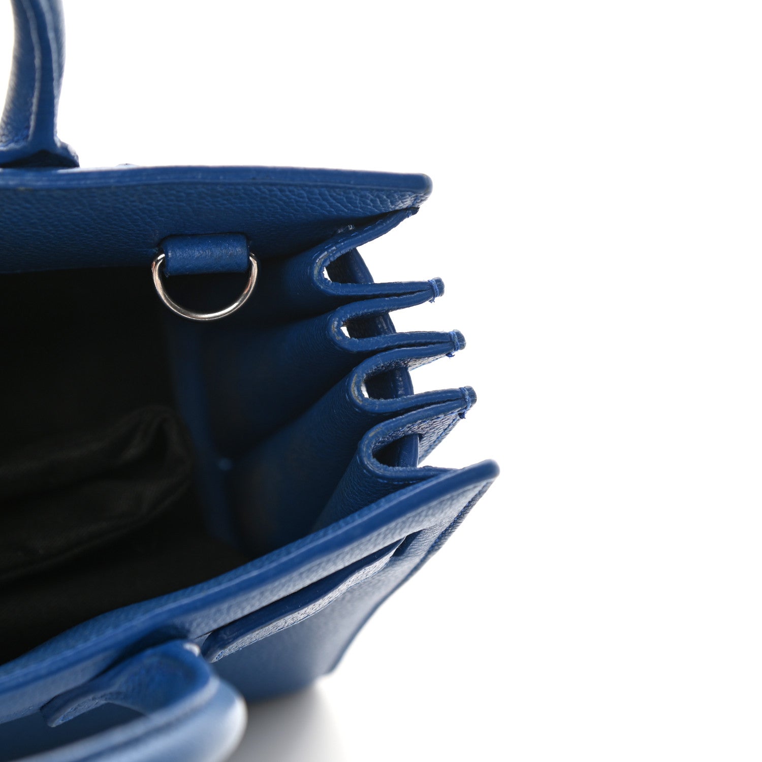 Saint Laurent Grained Calfskin Nano Sac De Jour Royal Blue 15 of 21