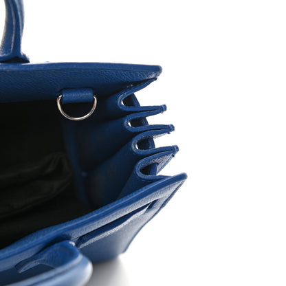 Saint Laurent Grained Calfskin Nano Sac De Jour Royal Blue 15 of 21