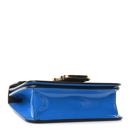 Fendi Vitello Vernice Mou Karligraphy Crossbody Bag Bluette 4 of 10