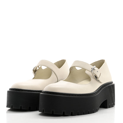 Hermes Calfskin Hoxton Oxford 35.5 Beige Glaise 3 of 11