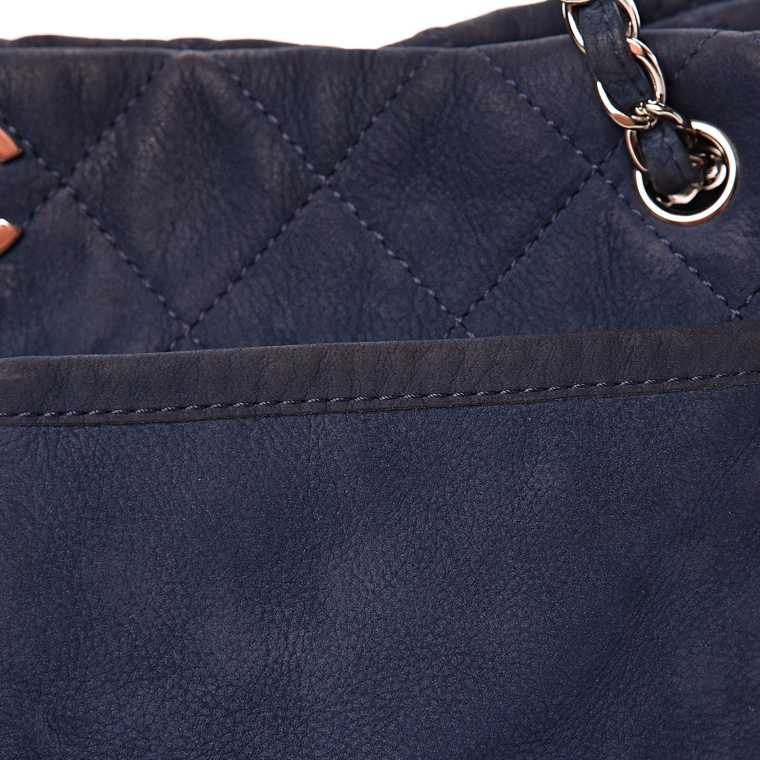 Chanel Ultra Soft Suede Natural Beauty Tote Blue 13 of 13