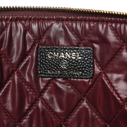 Chanel Caviar Quilted Large Cosmetic Case Black 6 of 7