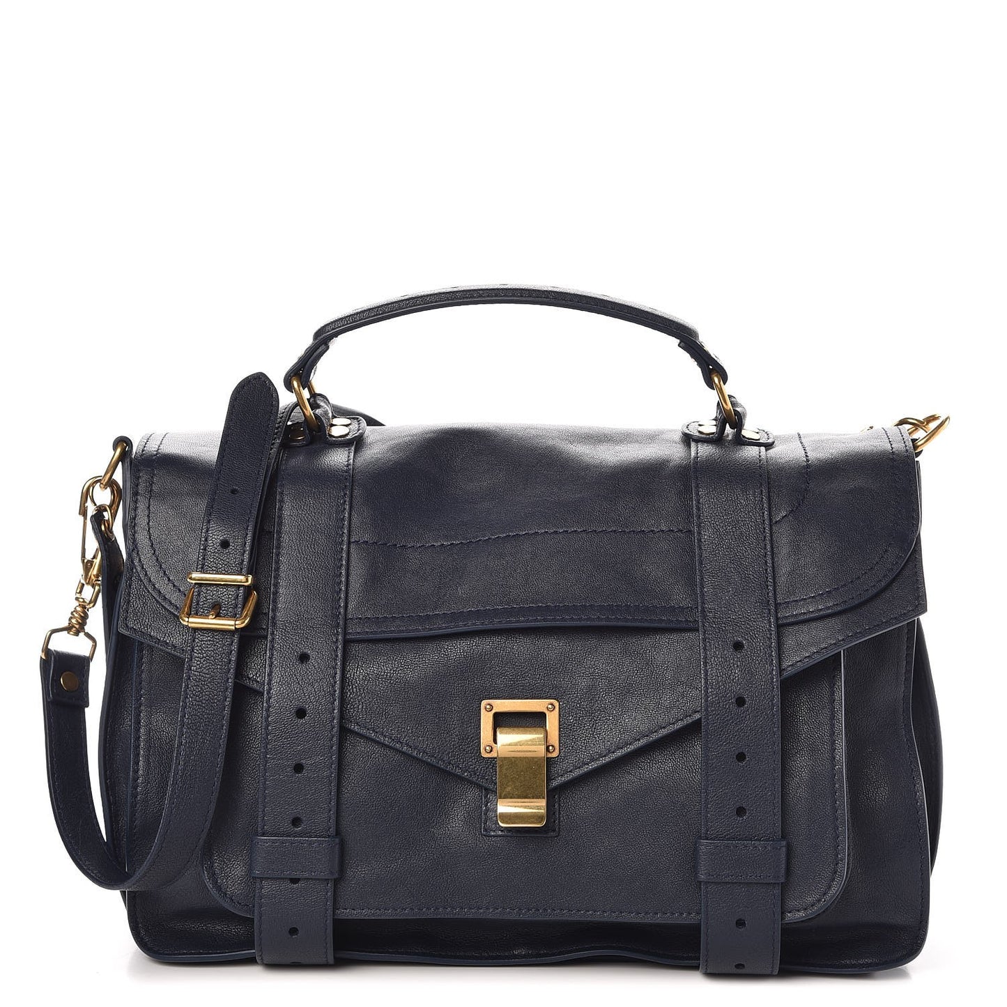 Lambskin Medium PS1 Satchel Indigo