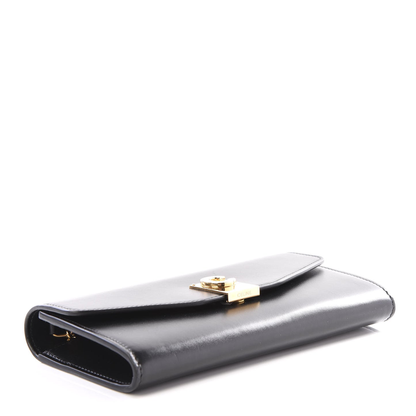 Calfskin C Wallet On Chain Bag Black