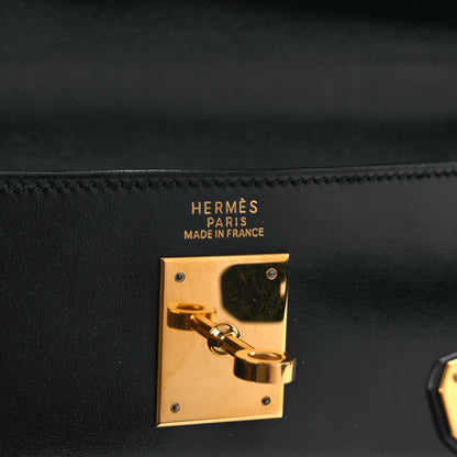 Hermes Box Kelly Retourne 32 Black 5 of 9