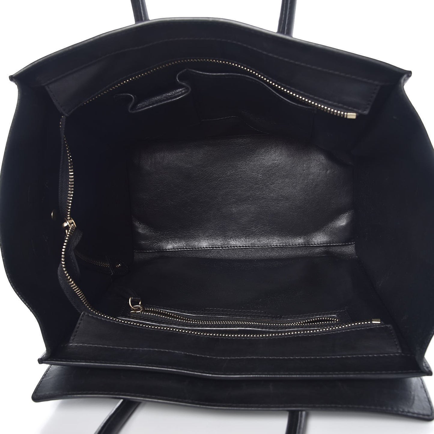 Elephant Calfskin Mini Bi-Color Luggage Black White