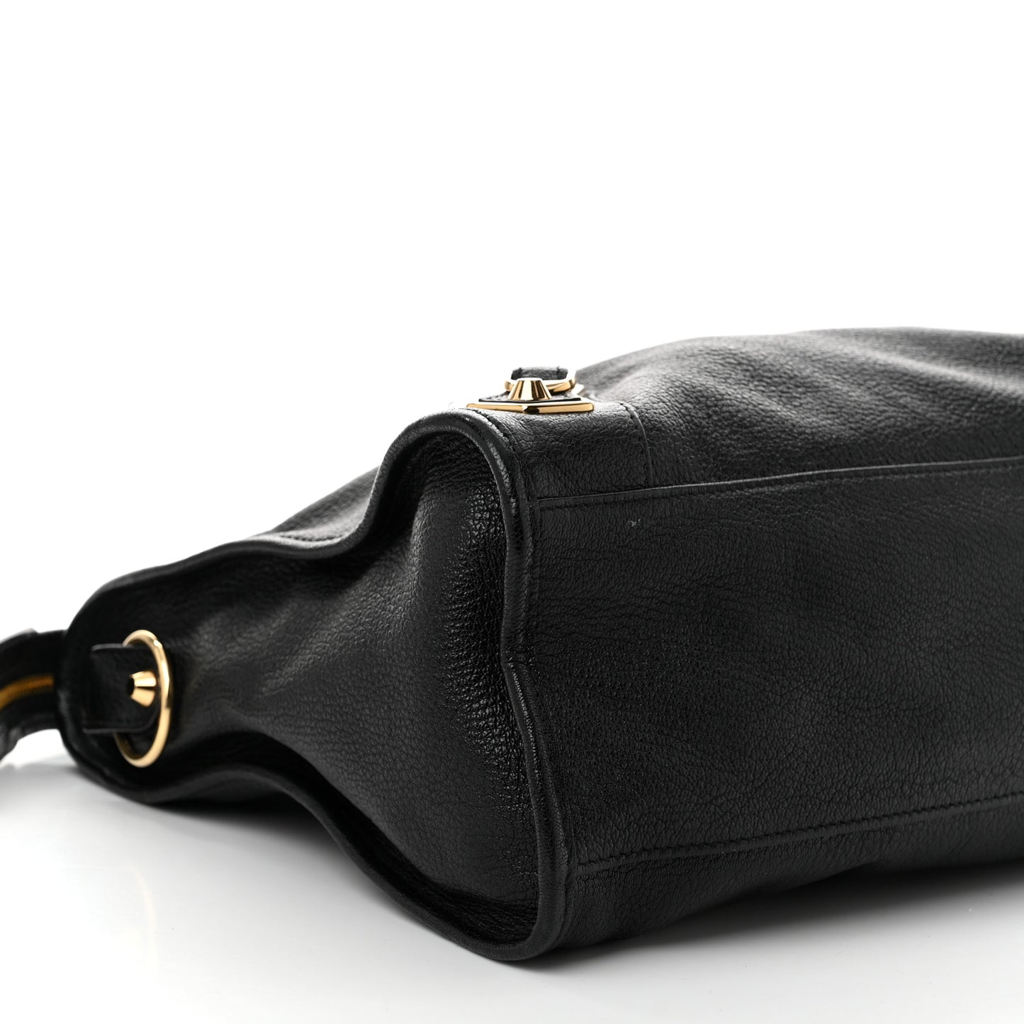 Chevre Gold Metallic Edge Hardware City Black