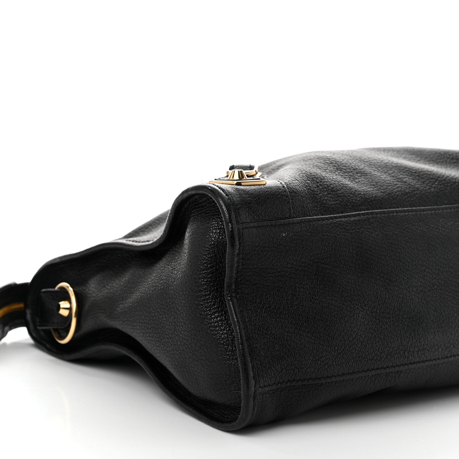 Balenciaga Chevre Gold Metallic Edge Hardware City Black 10 of 12