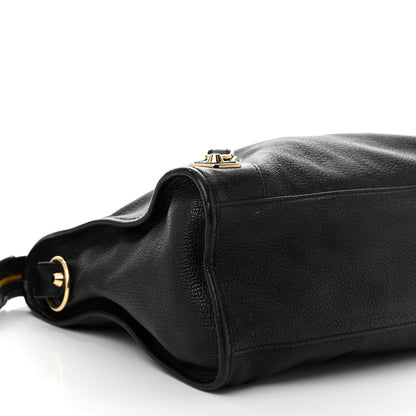 Balenciaga Chevre Gold Metallic Edge Hardware City Black 10 of 12