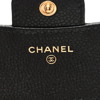 Chanel Caviar Quilted Compact Flap Wallet Black 6 of 8
