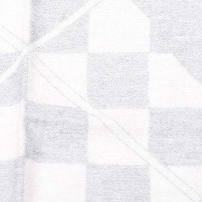Hermes Wool Promenade Au Faubourg Blanket Blanc Gris 2 of 3