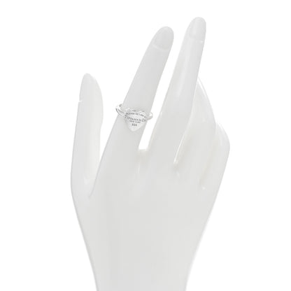 Tiffany Sterling Silver Return to Tiffany Heart Ring 54 7 2 of 3