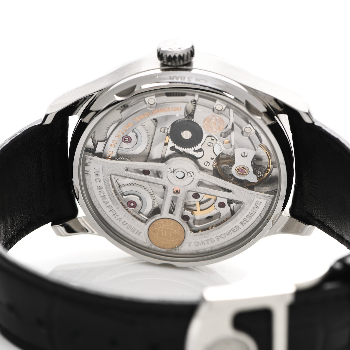 Stainless Steel Alligator 42mm Portugieser 150 Years Automatic Watch Blue IW500710