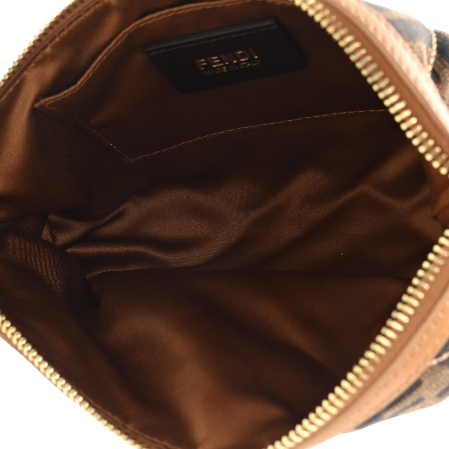 Fendi Zucca Quilted Pochette Tobacco 4 of 10