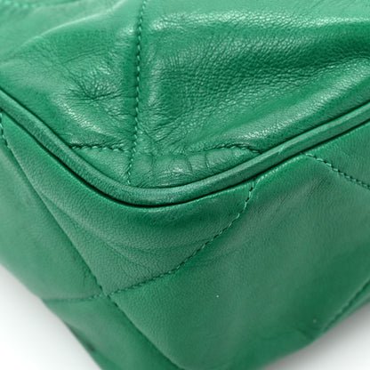 Chanel Lambskin Quilted CC Tassel Camera Case Green 12 of 16