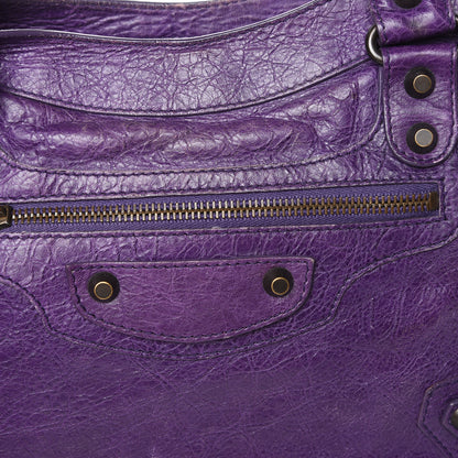 Balenciaga Agneau Classic Hardware Town Dark Violet 14 of 14