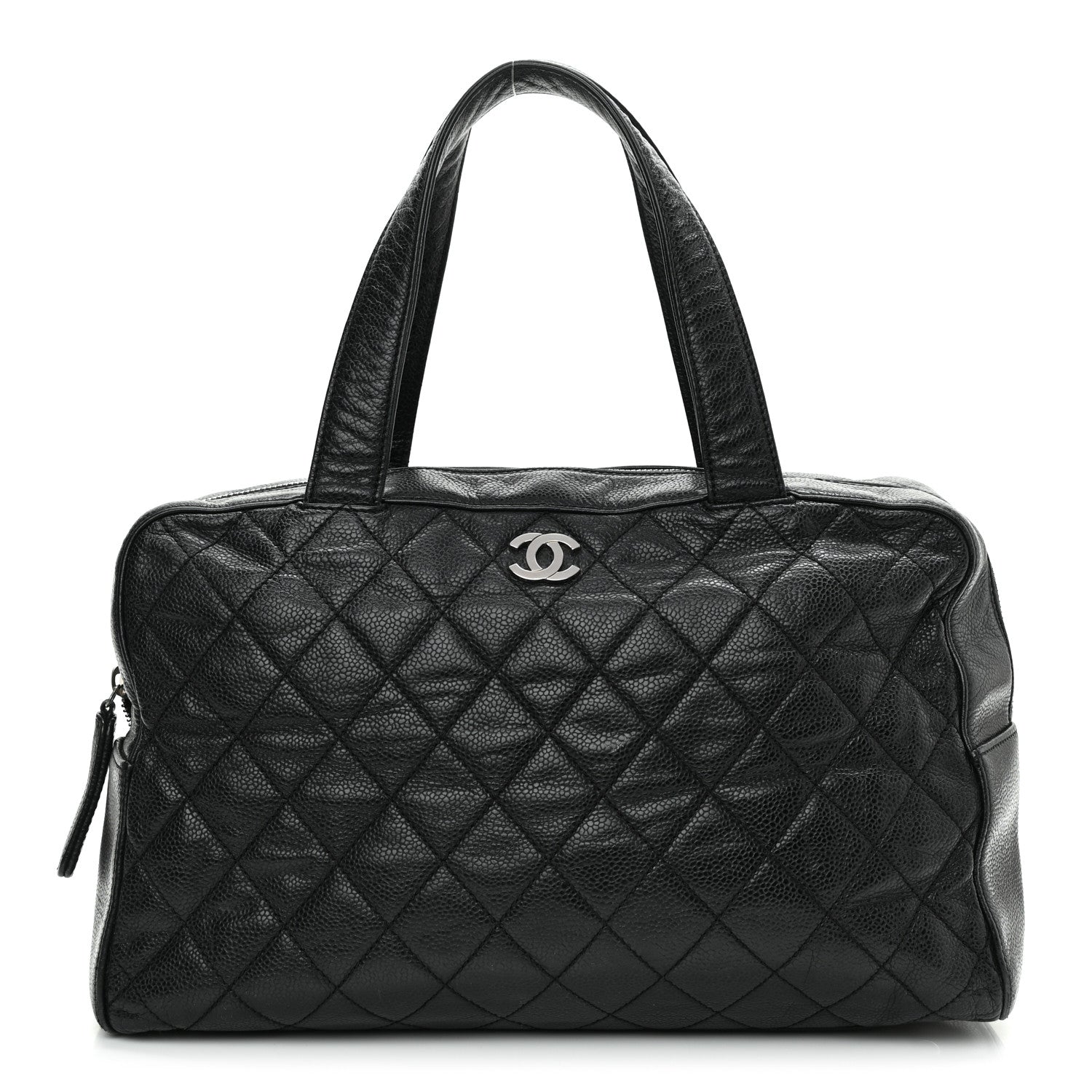 Chanel Caviar Quilted Bowler Black 1 of 12